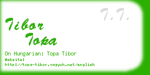 tibor topa business card